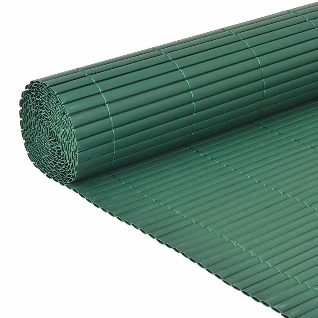 Garden Fence Panel Double-Sided Decorative Barrier 90 x 300 cm Green