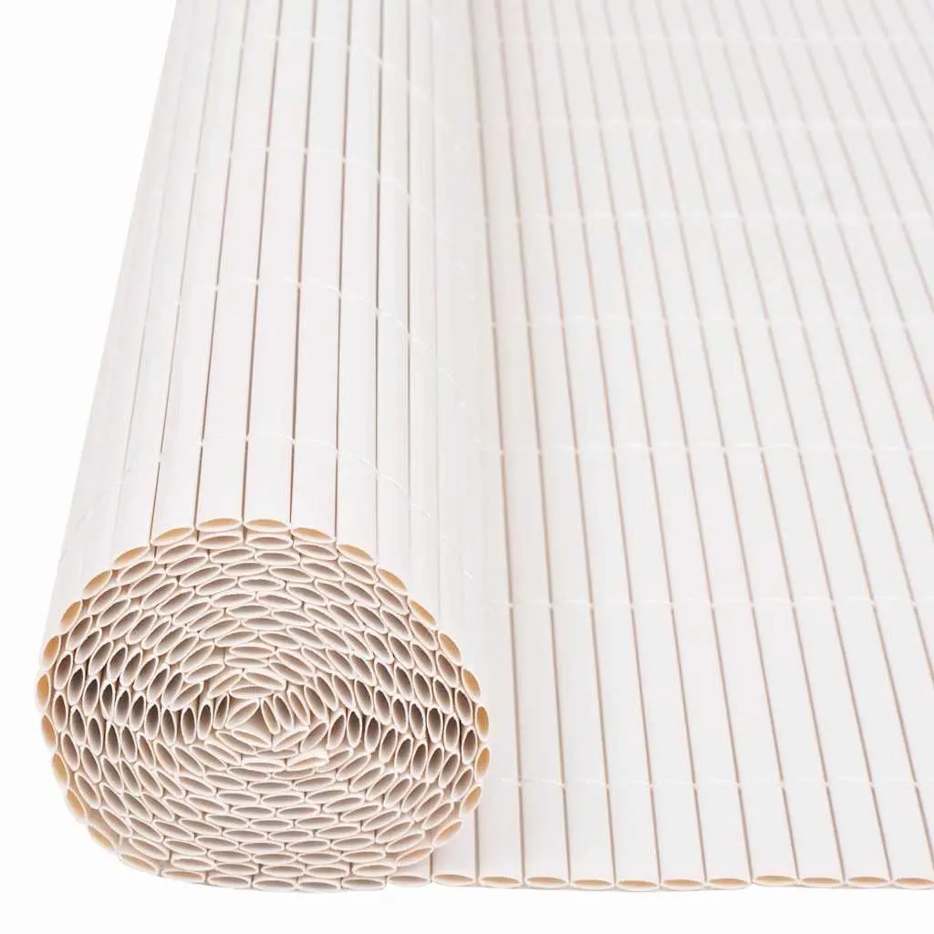 Garden Fence Panel Outdoor Barrier 150 x 300 cm White PVC