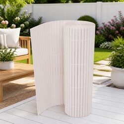 Reliable White Garden Fence Panel 150 x 500 cm