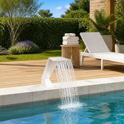 Reliable Silver Stainless Steel Fountain for Outdoor Use