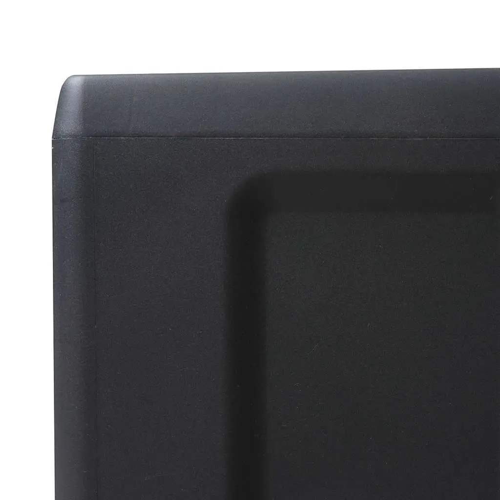 Garden Storage Cabinet Outdoor Organiser 4 Shelves Black