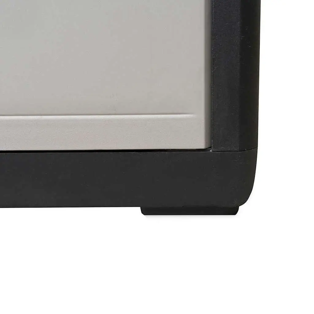 Outdoor Storage Cabinet Adjustable Shelf Compact Grey Black
