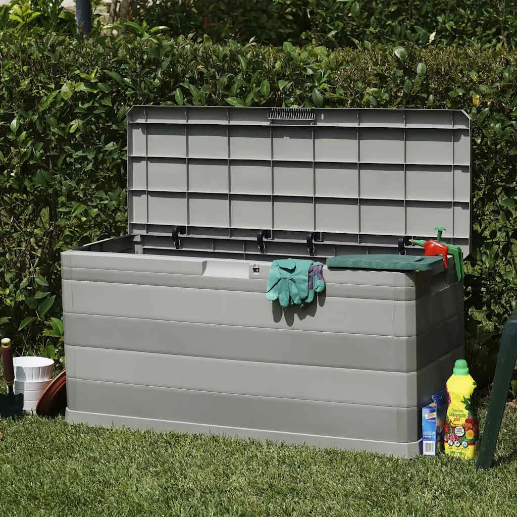 Grey Storage Box for Outdoor Use