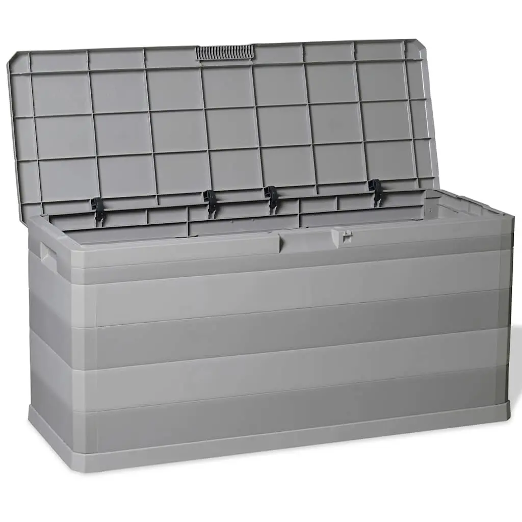 Grey Storage Box for Outdoor Use