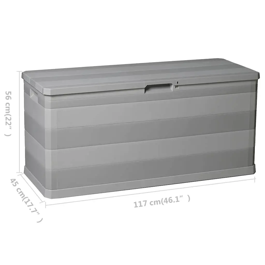 Grey Storage Box for Outdoor Use
