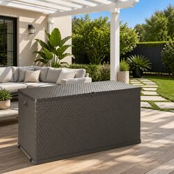 Practical and Durable Garden Storage Box in Brown