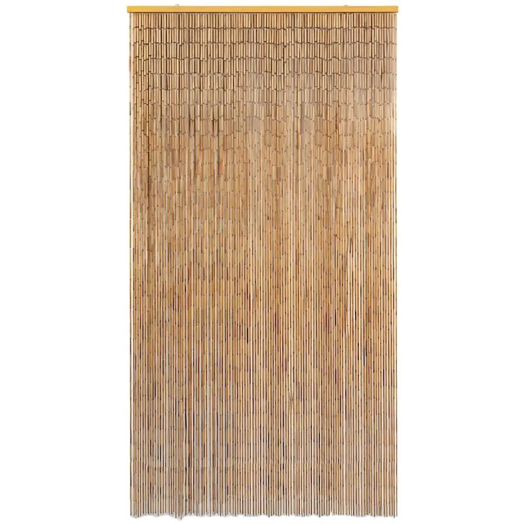 Bamboo Door Curtain Brown 120x220 cm Insect Screen Privacy