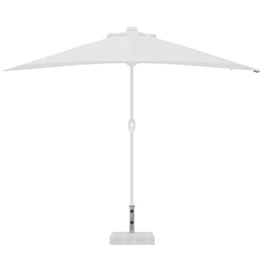 Granite Parasol Base Outdoor Umbrella Stand 25kg Rectangular Grey Heavy Duty