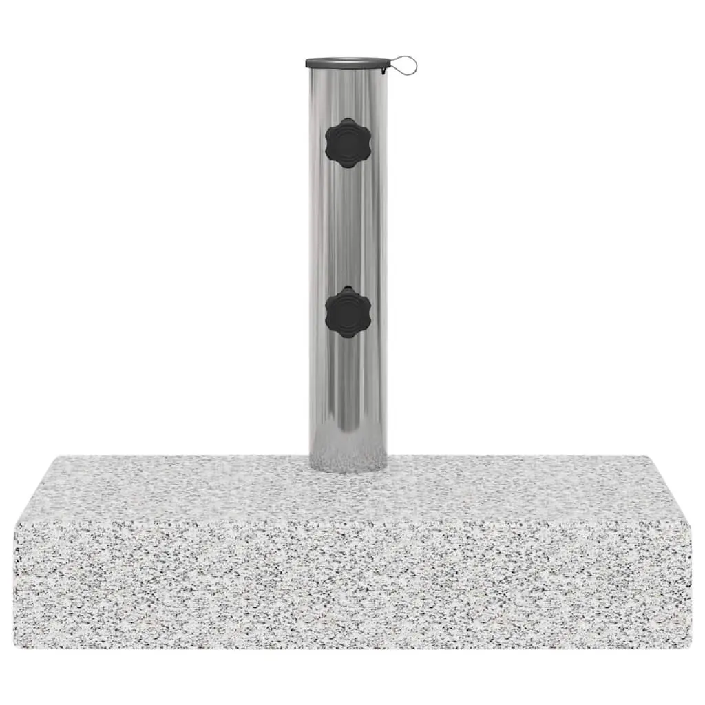 Granite Parasol Base Outdoor Umbrella Stand 25kg Rectangular Grey Heavy Duty