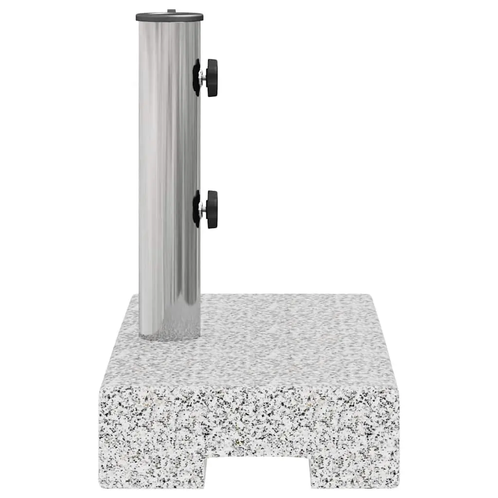 Granite Parasol Base Outdoor Umbrella Stand 25kg Rectangular Grey Heavy Duty