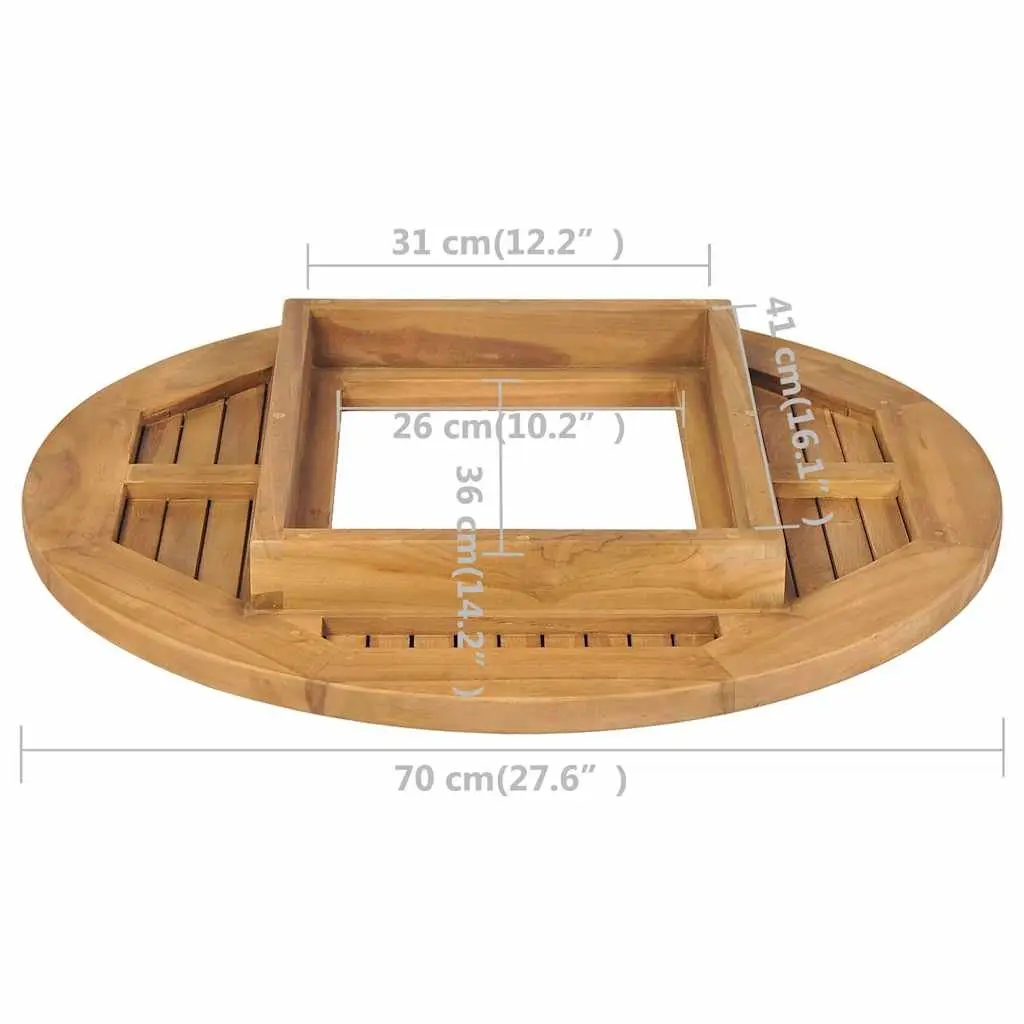 Beer Crate Tabletop Accessory Brown 70cm Portable Party Table Outdoor Camping