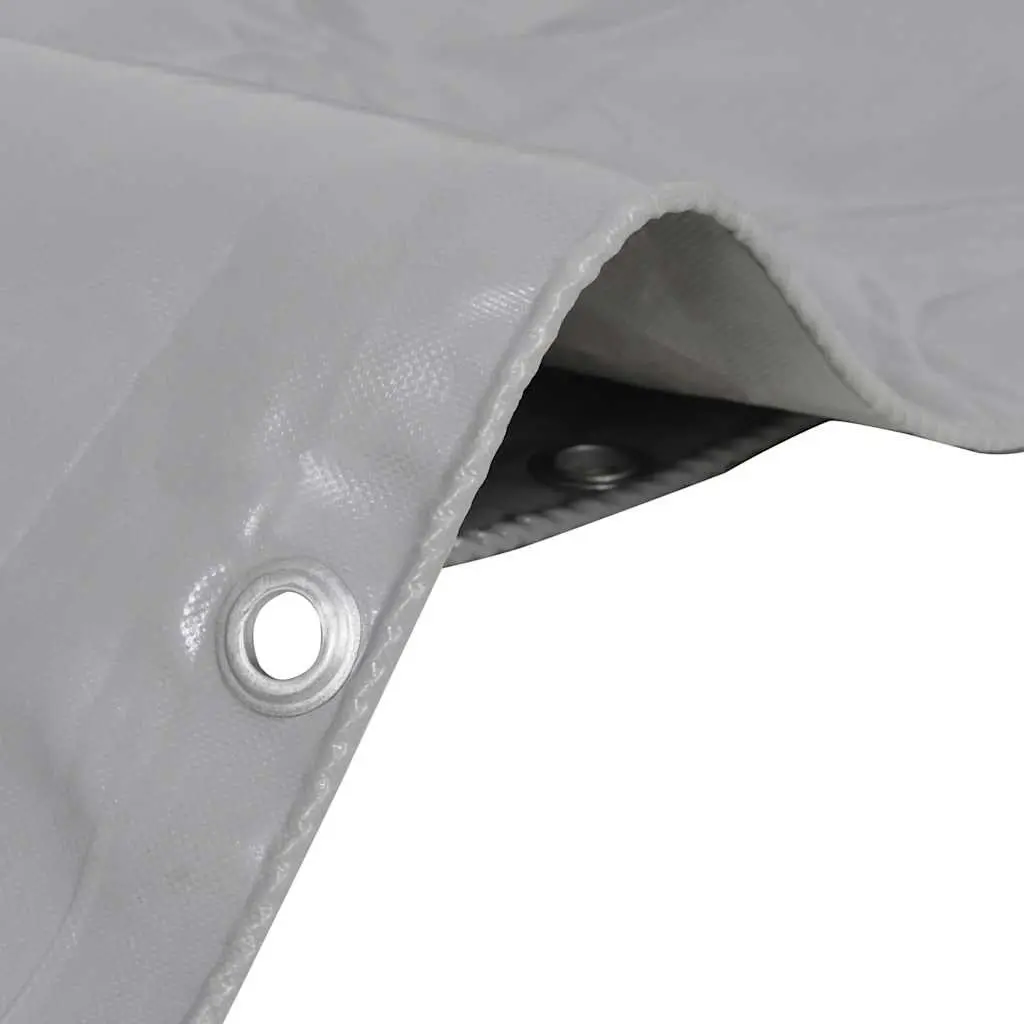 Heavy-Duty Tarpaulin Waterproof Cover 3x6 m Grey