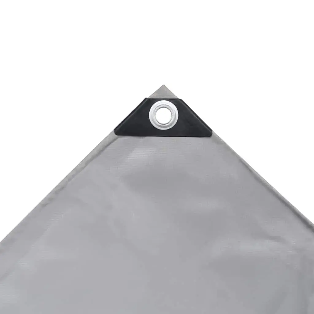 Heavy-Duty Tarpaulin Waterproof Cover 3x6 m Grey