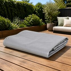4x4 m Grey Tarpaulin: Dependable Protection