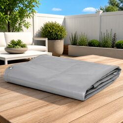 Reliable Heavy-Duty Tarpaulin in Grey for Your Outdoors