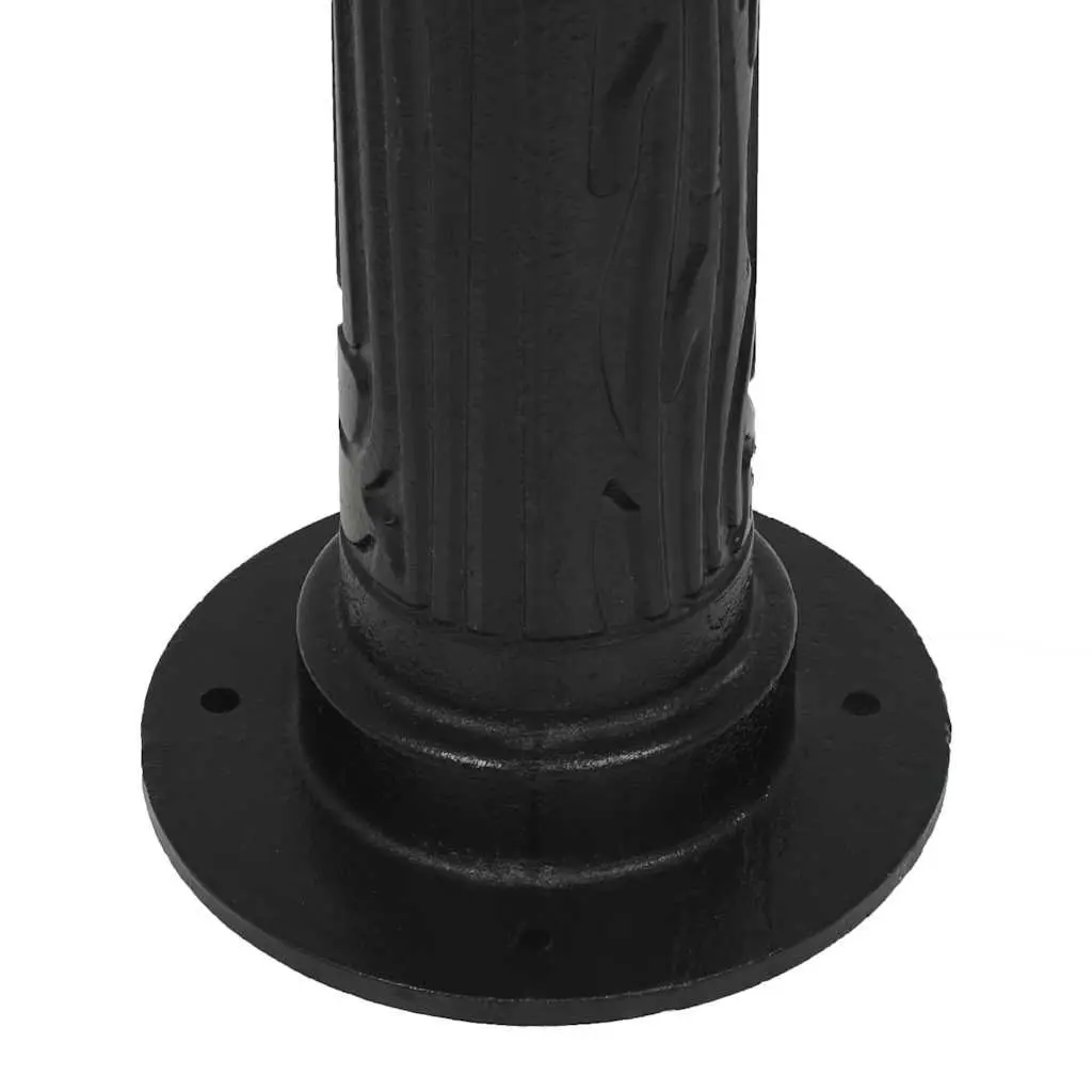 Cast Iron Water Pump Stand 67cm Height Adjustable Black Durable Mounting Holes