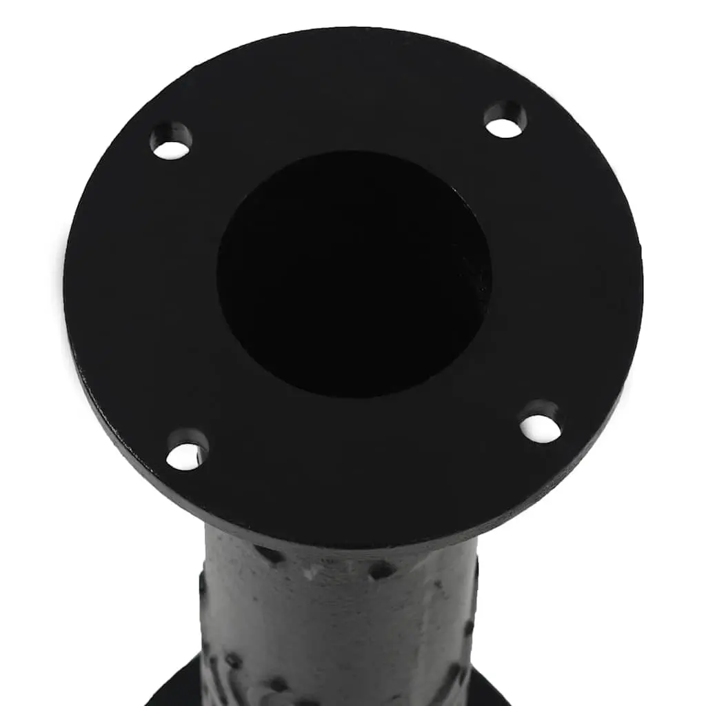 Cast Iron Water Pump Stand 67cm Height Adjustable Black Durable Mounting Holes