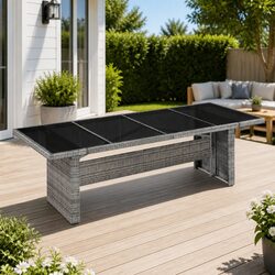Grey Outdoor Dining Table - Durable and Stylish