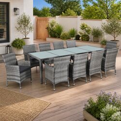 Reliable and Practical 11 Piece Outdoor Dining Set