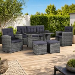 Comfortable and Durable 6 Piece Garden Lounge Set
