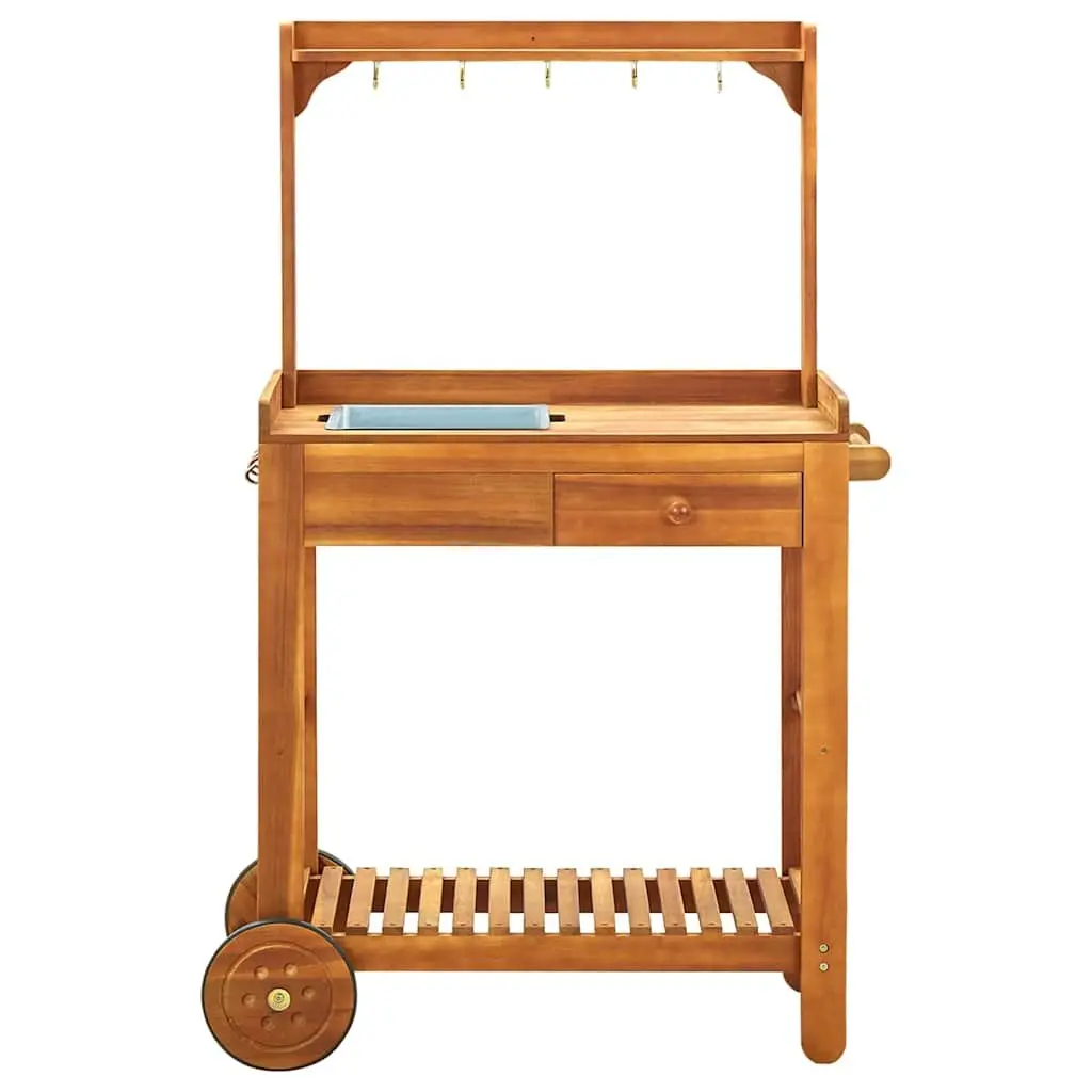 Garden Kitchen Trolley with Ample Storage