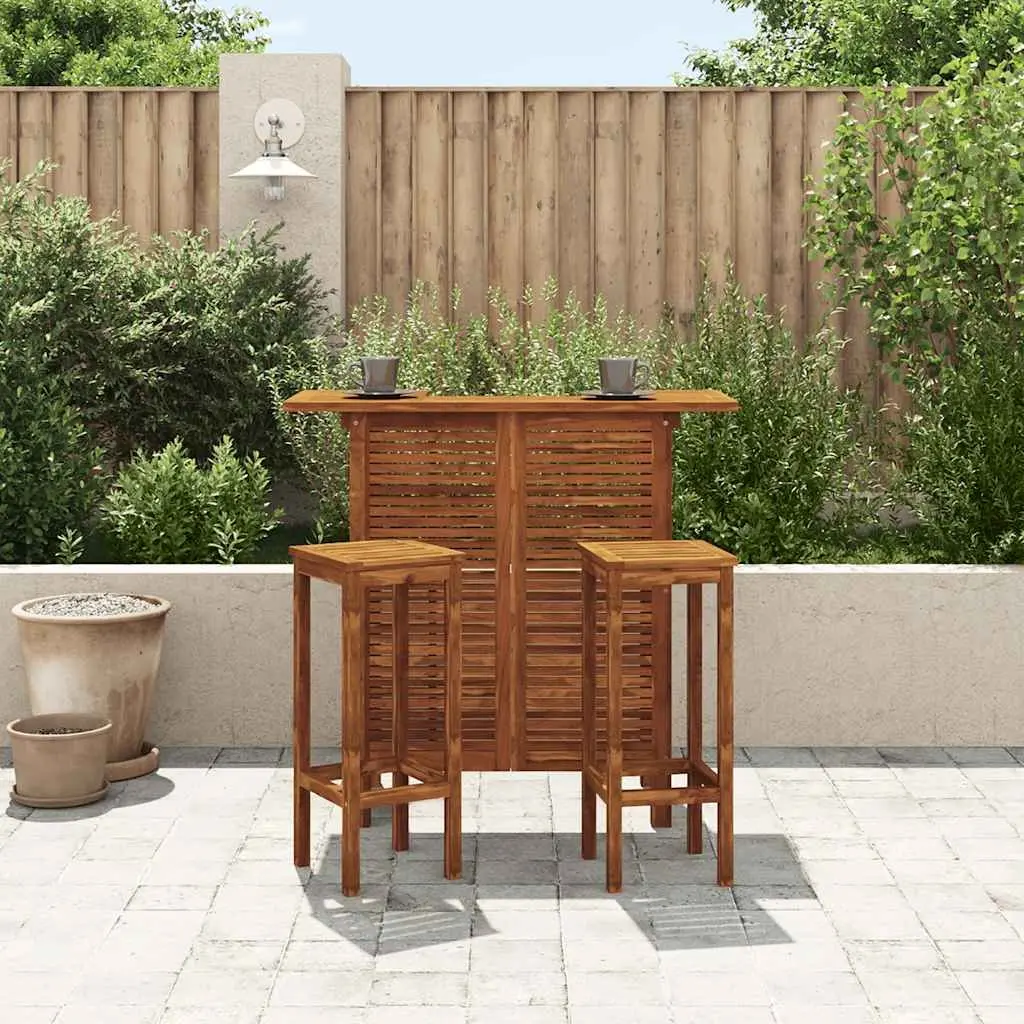 Bar Table 110x50x105 cm Solid Acacia Wood Outdoor Indoor High Dining Furniture