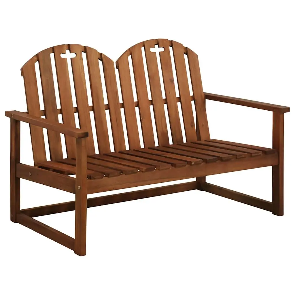 Outdoor Lounge Set 4 Piece Brown Solid Acacia Wood Sofa Bench Chairs Garden Patio Furniture