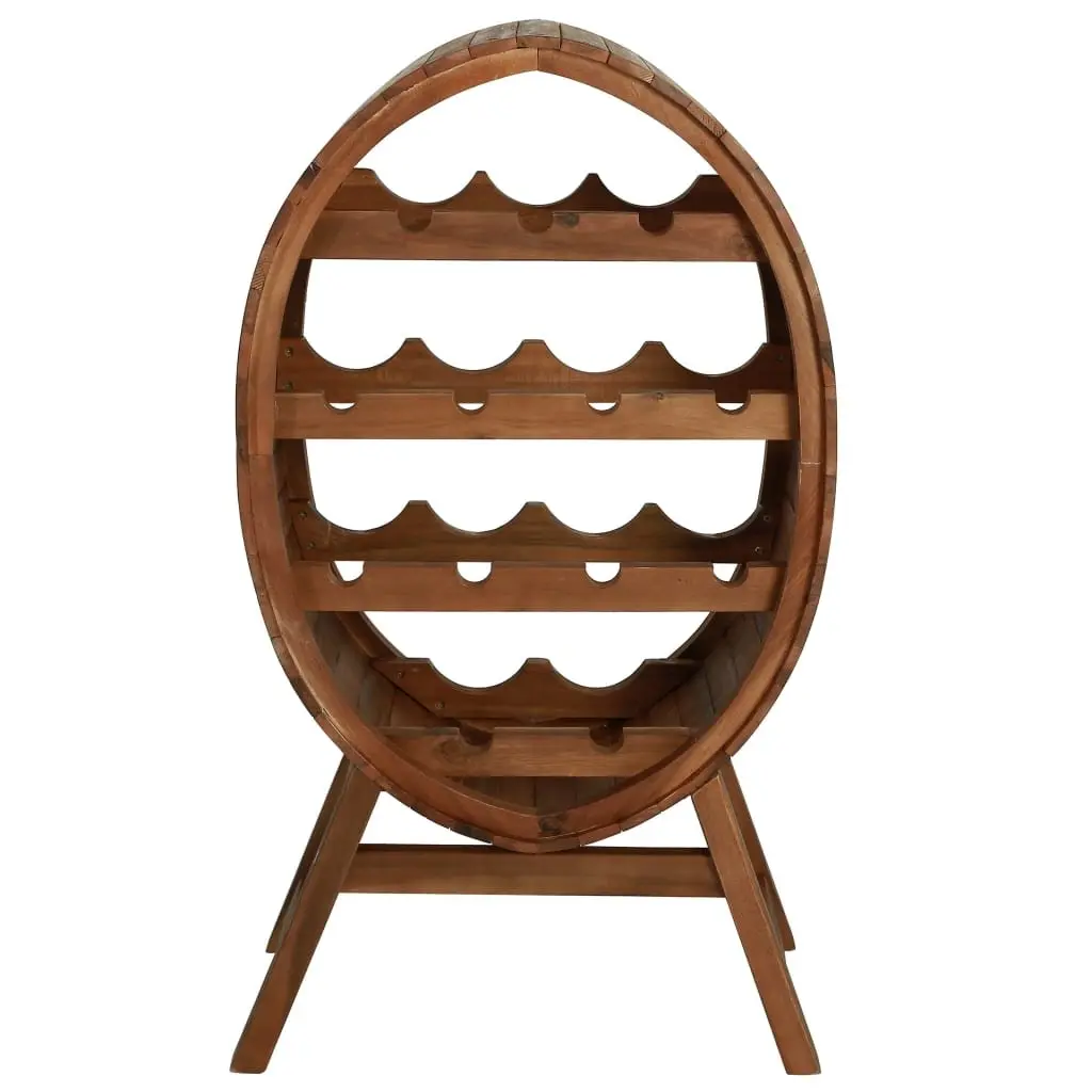 Wooden Wine Rack 13 Bottle Storage Display Cabinet Four Tier Brown
