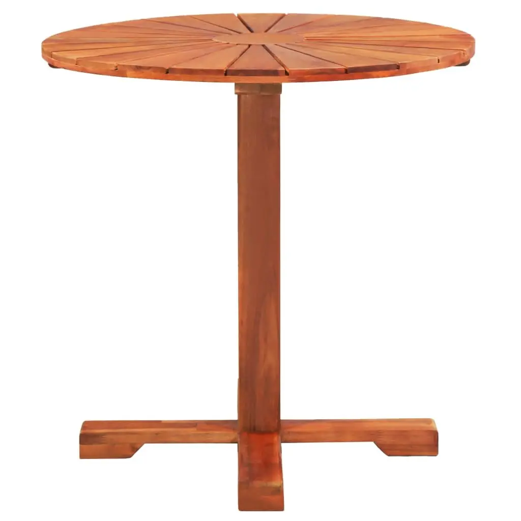 Solid Wood Bistro Table for Outdoor Dining