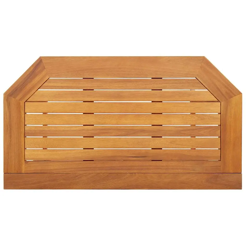 Outdoor Bistro Table Foldable Brown Solid Acacia Wood 90 x 50 x 75 cm