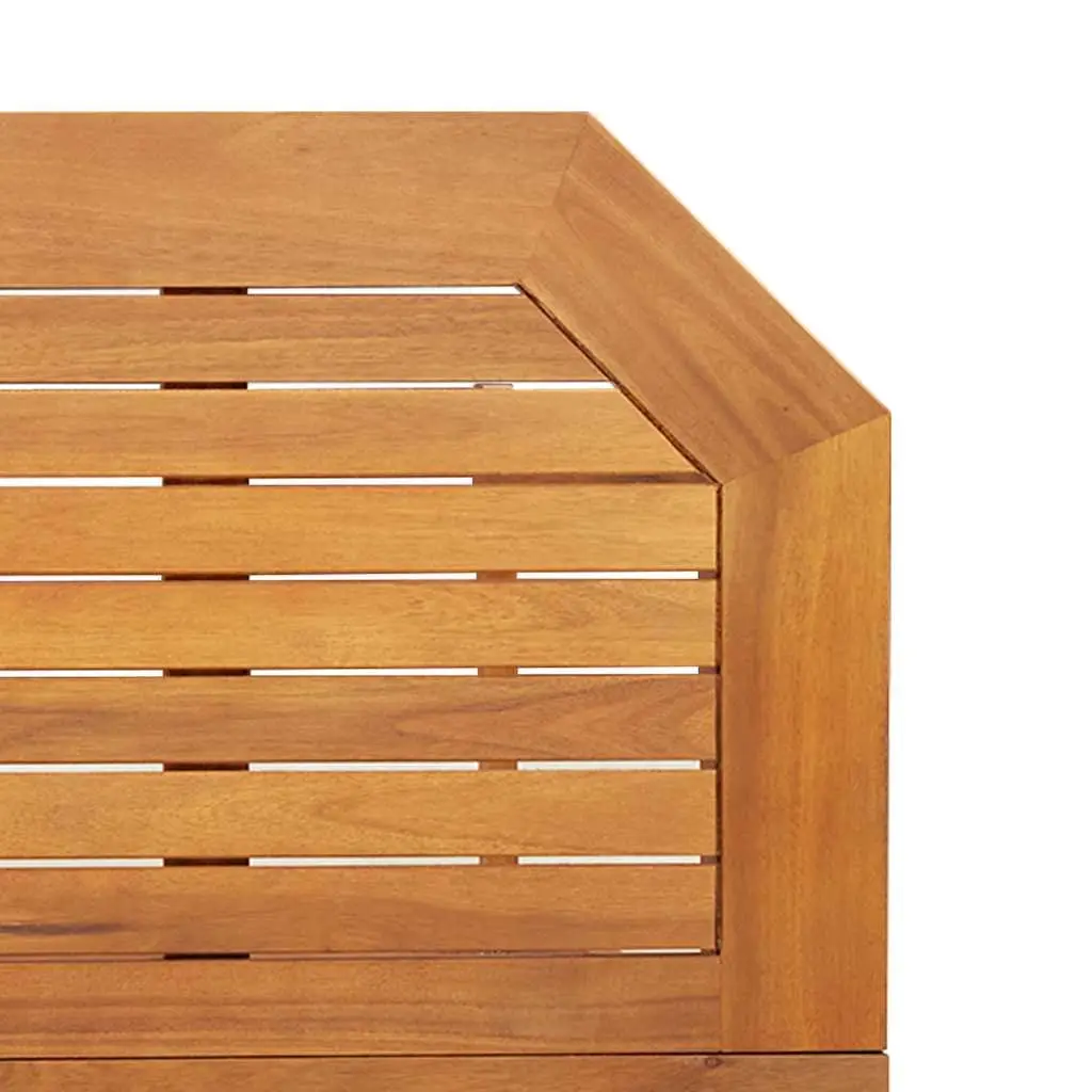 Outdoor Bistro Table Foldable Brown Solid Acacia Wood 90 x 50 x 75 cm