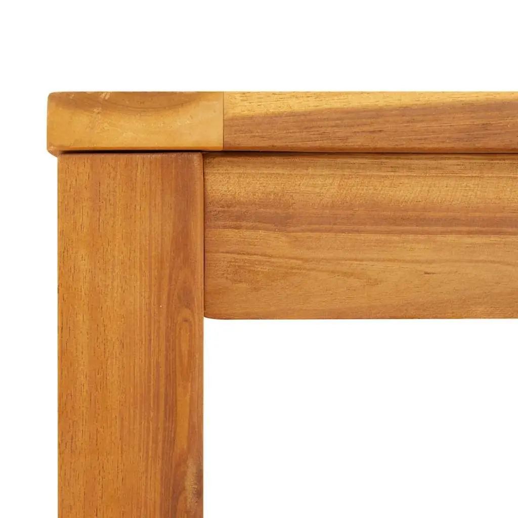 Outdoor Dining Table Solid Wood Patio Desk 150x90x74cm Brown