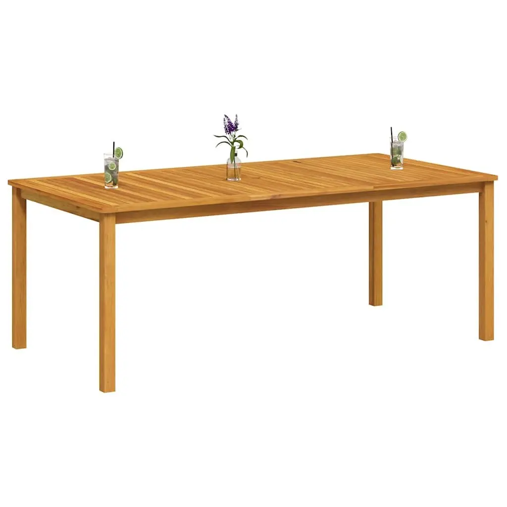 Outdoor Dining Table Solid Wood Garden Patio Furniture Brown 200x100cm