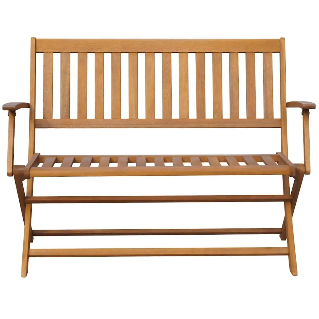 Garden Bench 120cm Solid Acacia Wood Folding Outdoor Seat Patio Backyard Chair