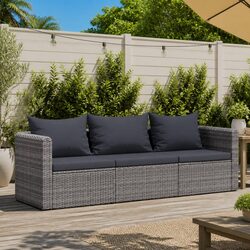 Comfort and Value: 3-Piece Grey Sofa Set