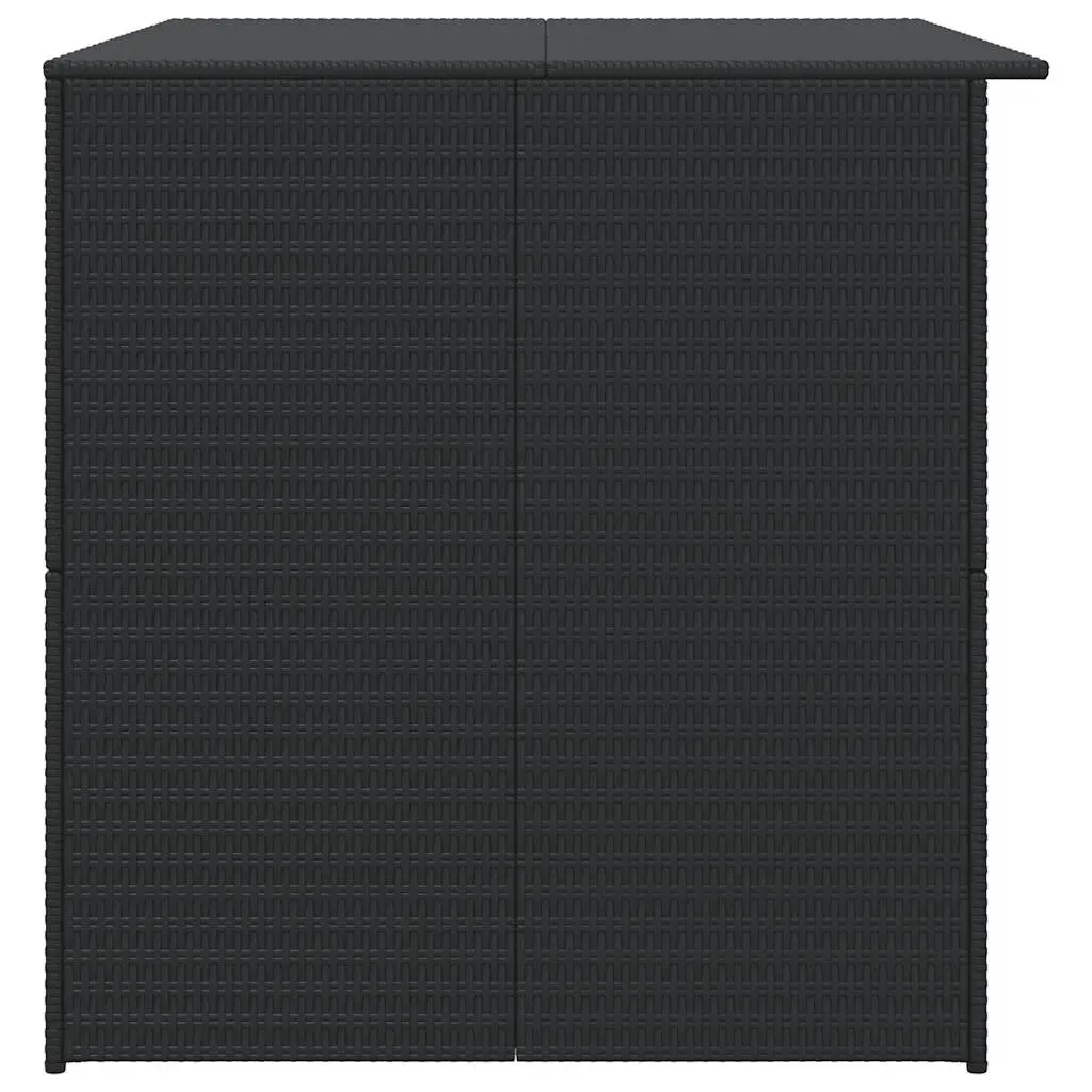 Outdoor Storage Box Black Garden Furniture Cushion Organizer Weather Resistant
