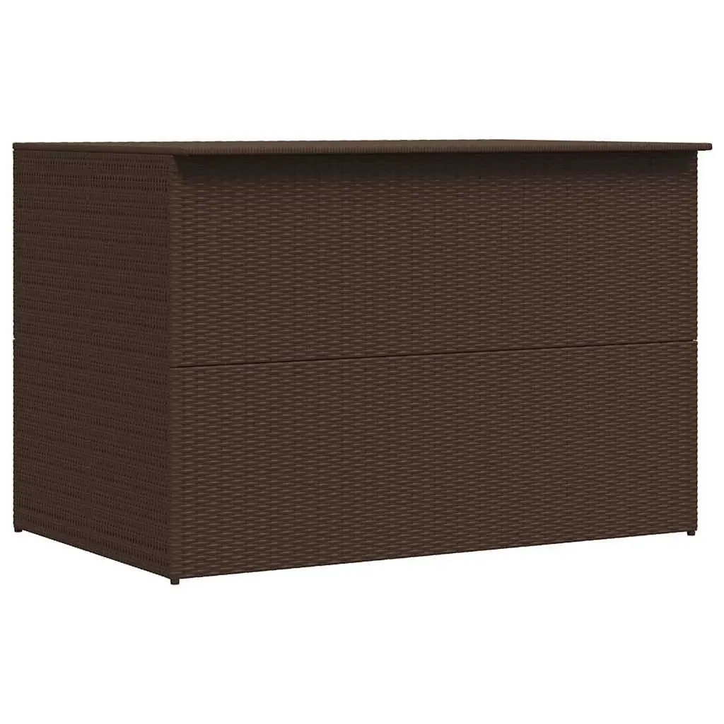 Outdoor Storage Box Weather-Resistant 150 x 100 x 100 cm Brown Rattan