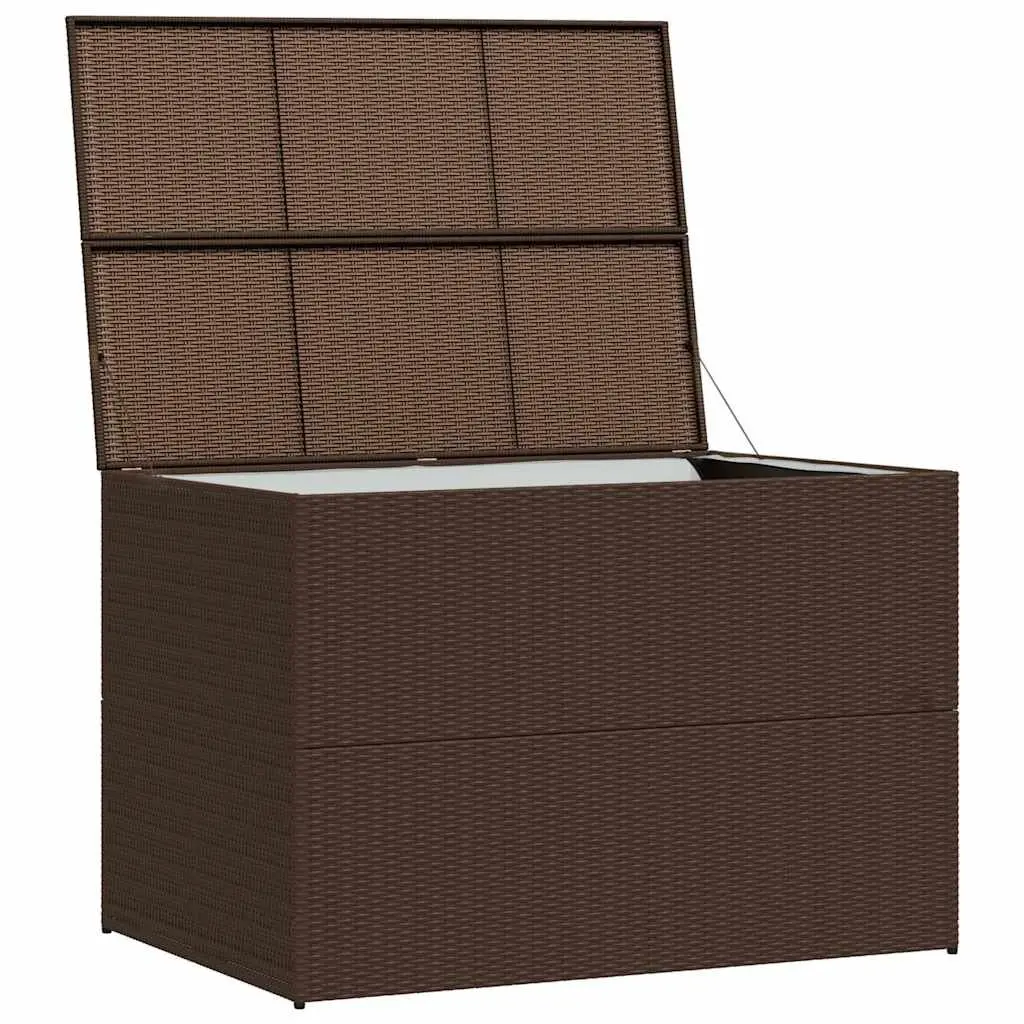Outdoor Storage Box Weather-Resistant 150 x 100 x 100 cm Brown Rattan