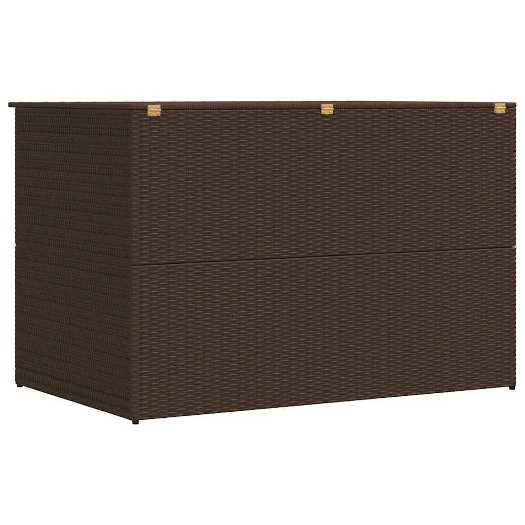 Outdoor Storage Box Weather-Resistant 150 x 100 x 100 cm Brown Rattan