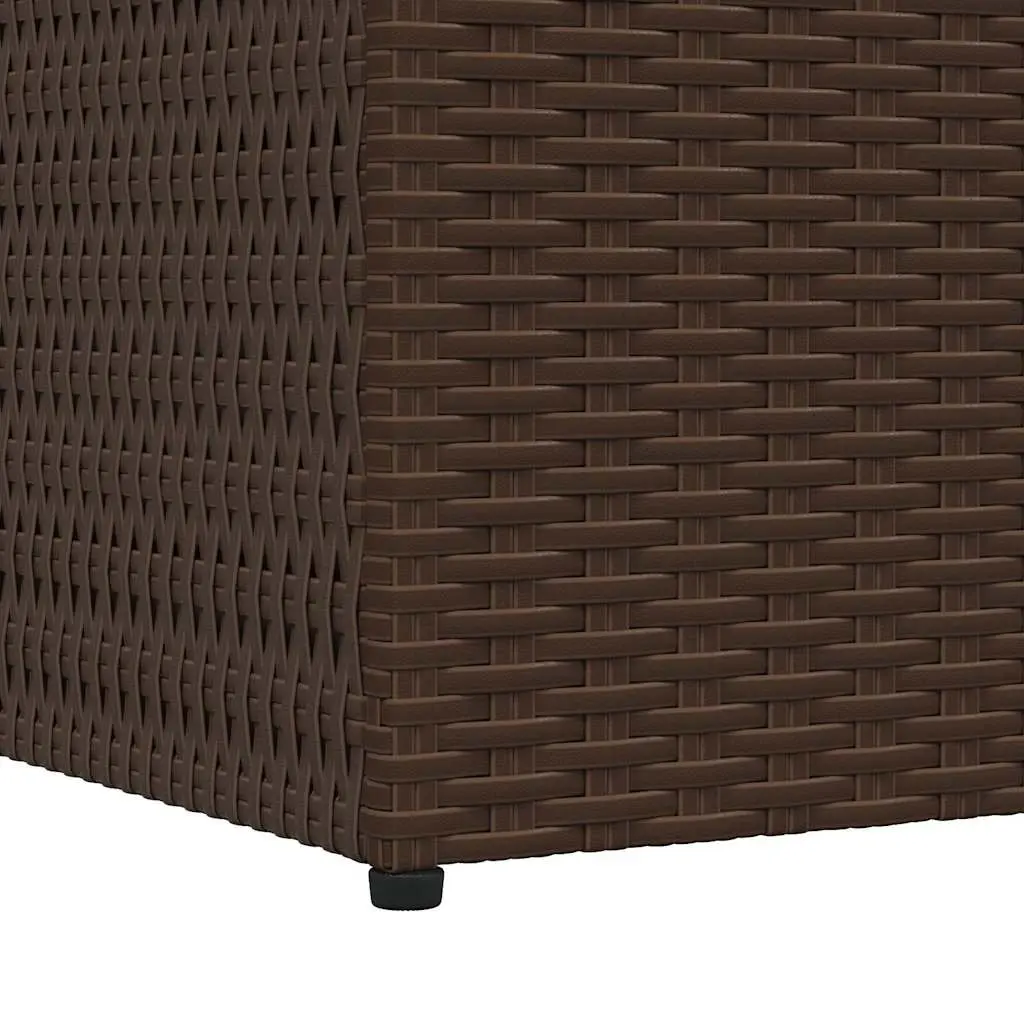 Outdoor Storage Box Weather-Resistant 150 x 100 x 100 cm Brown Rattan