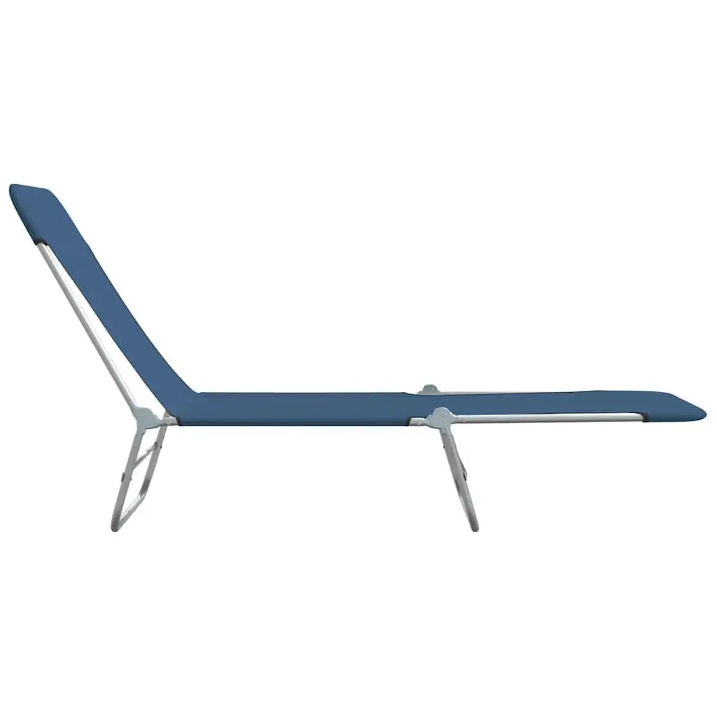 Sun Loungers 2 pcs Foldable Adjustable Backrest Garden Beach Outdoor Seating