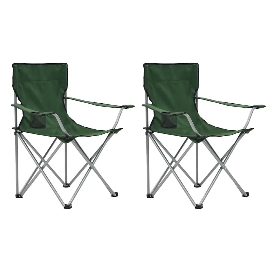 Camping Table and Chair Set 3 Pieces Folding Outdoor Furniture Garden Patio