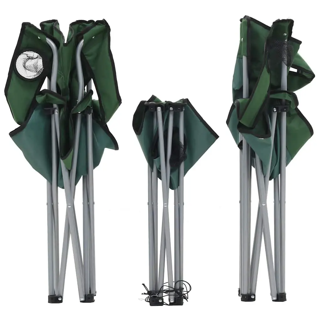 Camping Table and Chair Set 3 Pieces Folding Outdoor Furniture Garden Patio