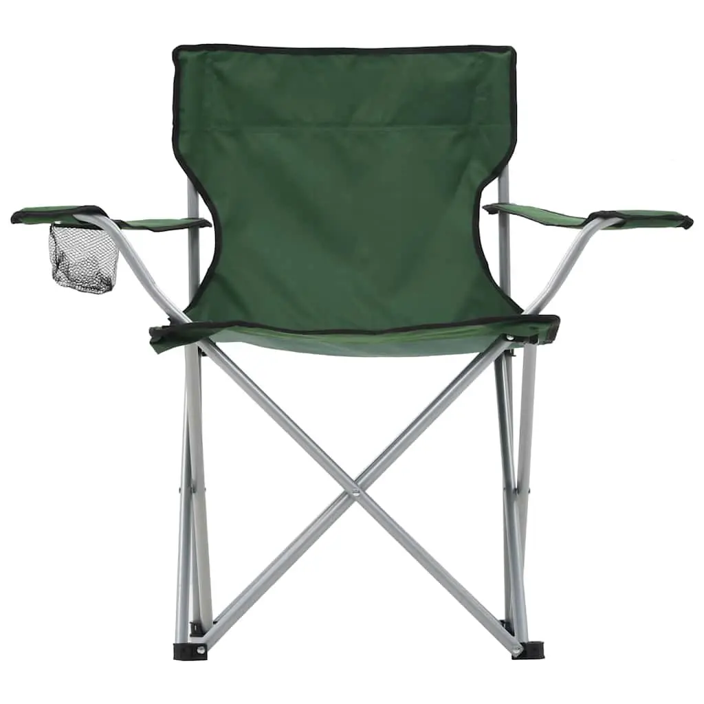 Camping Table and Chair Set 3 Pieces Folding Outdoor Furniture Garden Patio