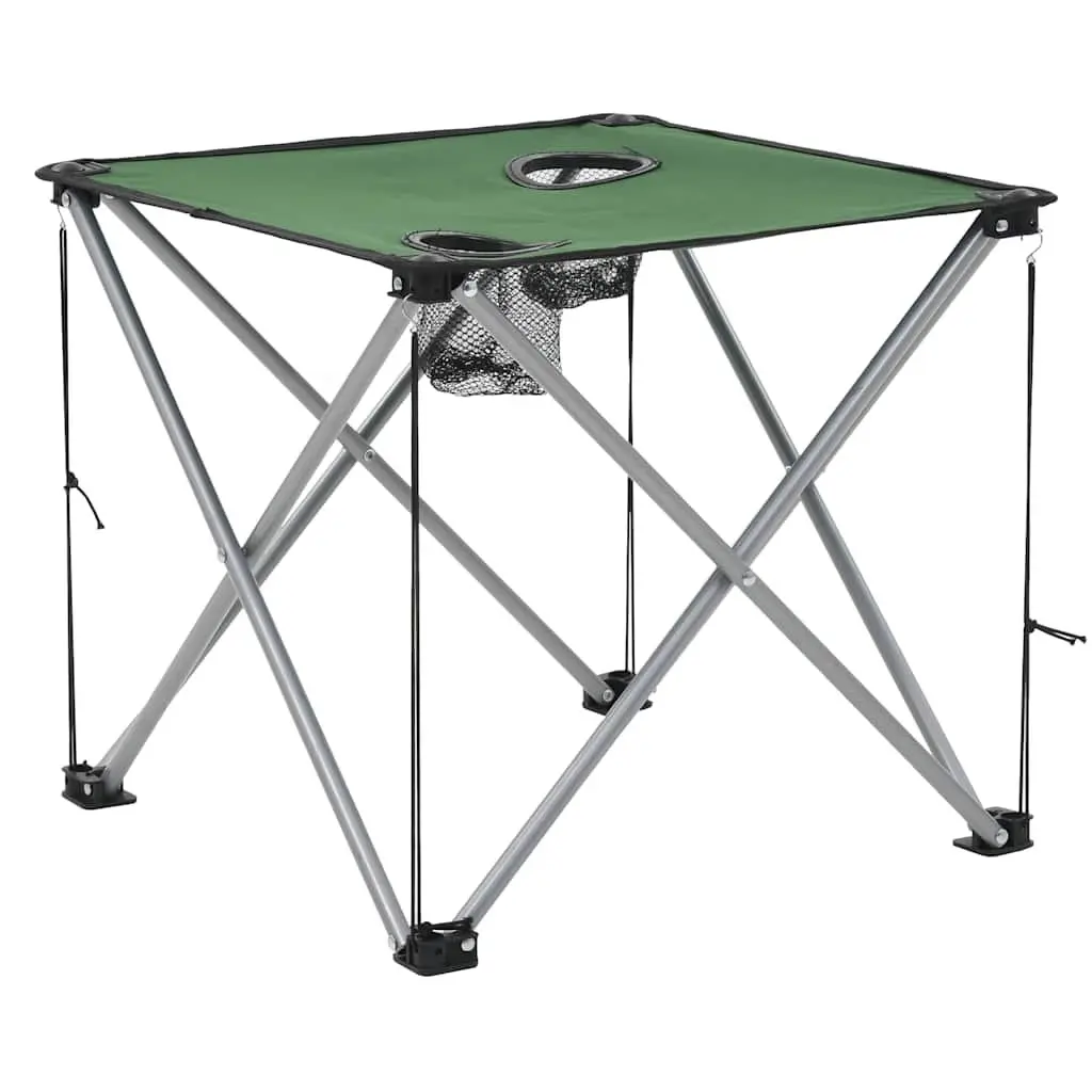 Camping Table and Chair Set 3 Pieces Folding Outdoor Furniture Garden Patio