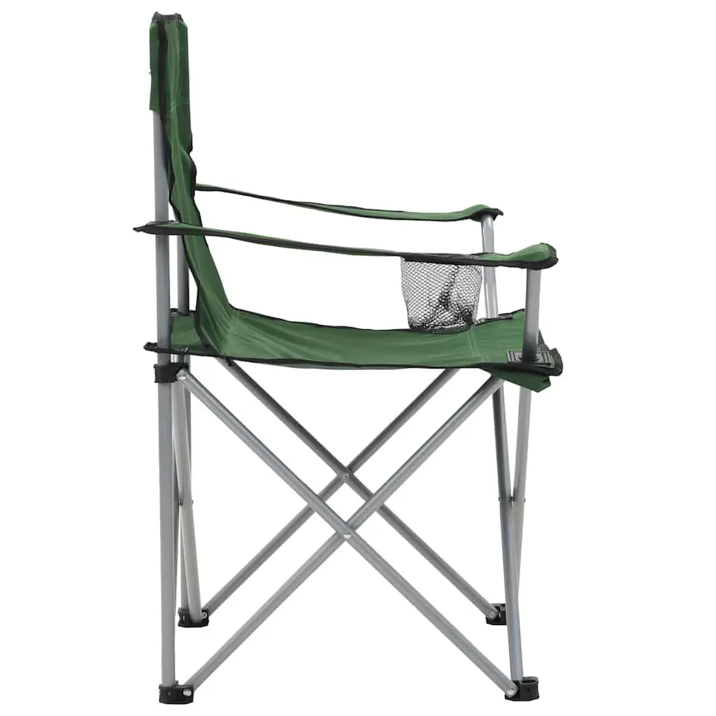 Camping Table and Chair Set 3 Pieces Folding Outdoor Furniture Garden Patio