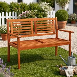 Comfortable and Durable Wooden Garden Bench