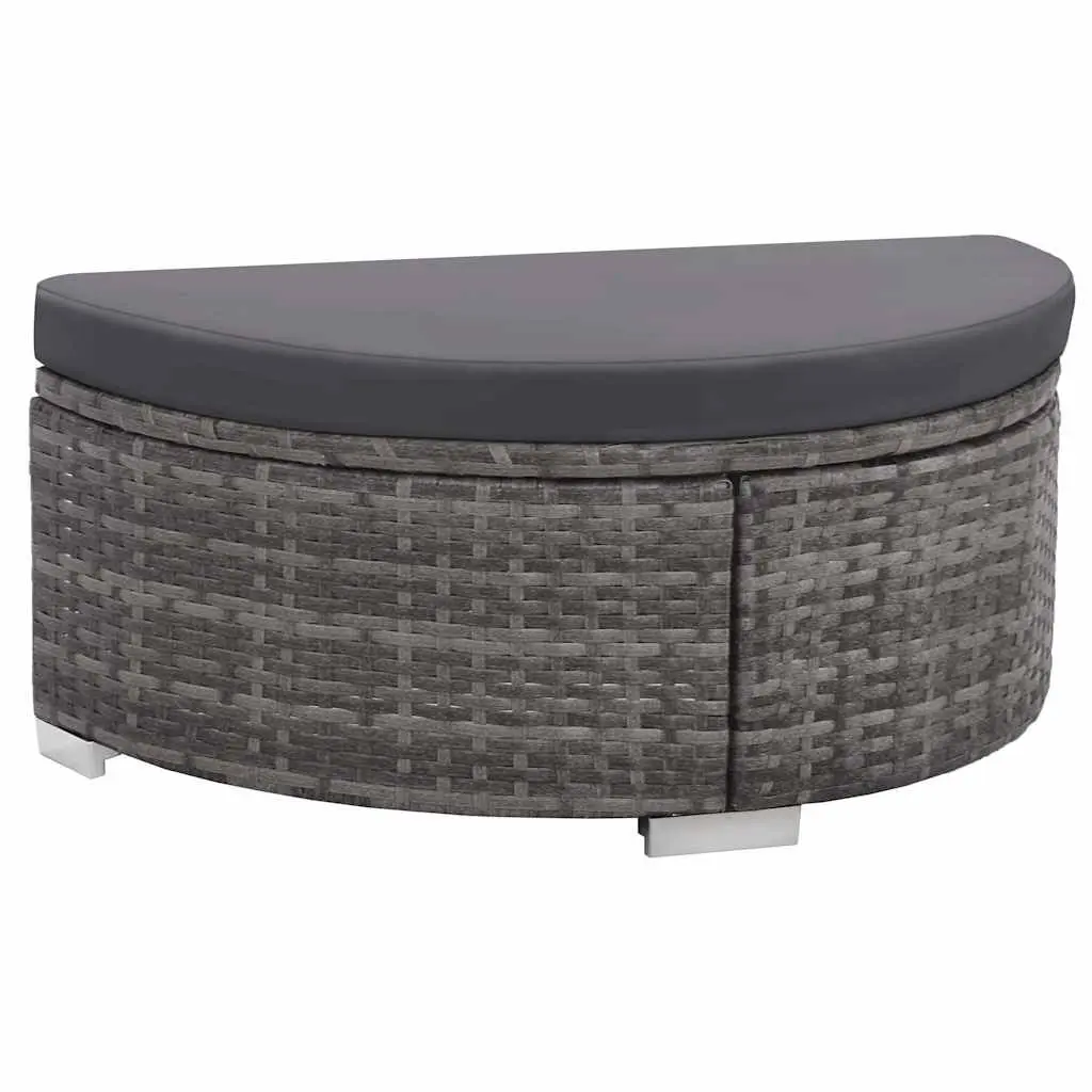 Garden Lounge Set 8 Piece Sofa Patio Furniture Grey