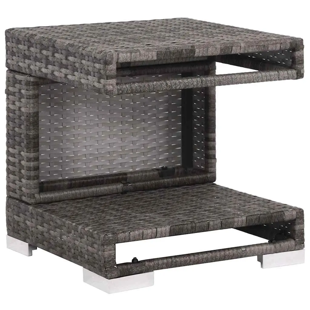 Garden Lounge Set 7 Piece Outdoor Furniture Sofa with Canopy Grey