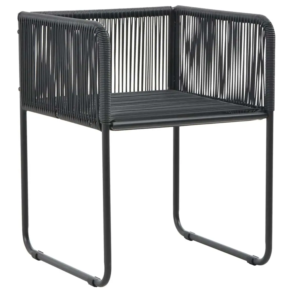Outdoor Chairs Set with Cushioned Back Pillows